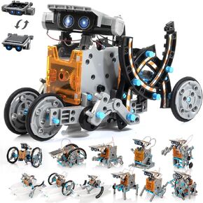 14-in-1 Solar Robot Kit, Stem Projects for Kids Age 8-12, Educational STEM Science Toy, DIY Solar Power Building Kit, Robotic Set Toys Gift for Boys Girls 8 9 10 11 12 Years Old