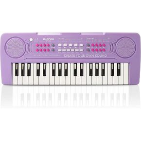 Bigfun Kid Keyboard Piano - 37 Keys Keys Piano Piano Kids Multifunction Music Music Toy Toy Keyboard Piano لـ 3 ، 4 ، 5 ، 6 ، 7 ، 8 Girls and Boys (Blue)