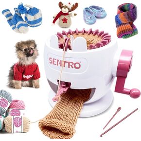 SENTRO 22 Needles Knitting Machine,Smart Weaving Loom,DIY Board Rotating Machines for Adults and Kids