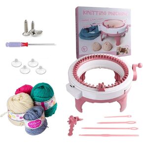 Umootek Sentro Knitting Machine, Knitting Board Rotating Double Loom,Smart Weaving Loom Round Knitting Machines, 22 Needles Knitting Machines Weaving Loom Kit for Adults and Kids