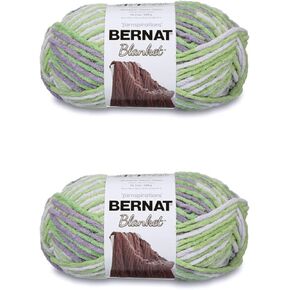 Bernat Blanket Vintage White Yarn - 2 Pack of 300g/10.5oz - Polyester - 6 Super Bulky - 220 Yards - Knitting/Crochet