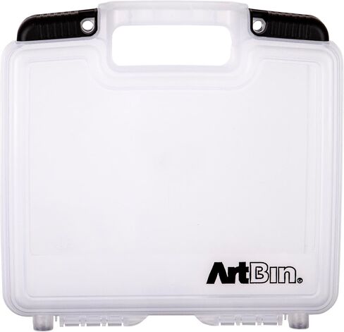 Artbin 6977ab 12 Inch View Quick Base Caseing Case ، منظم الفن والحرف المحمولة مع مقبض ، [1] حالة تخزين بلاستيكية ، شفافة in Kuwait