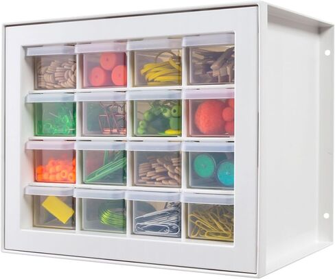 IRIS USA 24 Storage Drawer Organizer, Craft Cabinet Storage, Craft Organizers and Storage Drawer, Art Storage Cabinets, Small Parts, Nuts and Bolts, Tool Organizer Storage, Scrapbook Art Hobby - White in Saudi Arabia