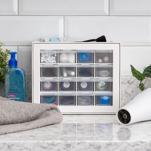 IRIS USA 24 Storage Drawer Organizer, Craft Cabinet Storage, Craft Organizers and Storage Drawer, Art Storage Cabinets, Small Parts, Nuts and Bolts, Tool Organizer Storage, Scrapbook Art Hobby - White in Saudi Arabia