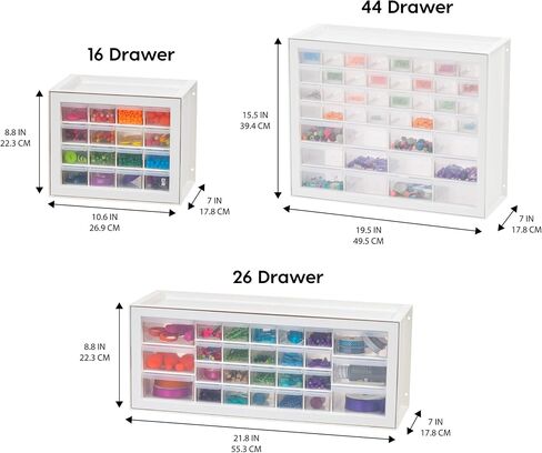 IRIS USA 24 Storage Drawer Organizer, Craft Cabinet Storage, Craft Organizers and Storage Drawer, Art Storage Cabinets, Small Parts, Nuts and Bolts, Tool Organizer Storage, Scrapbook Art Hobby - White in Saudi Arabia