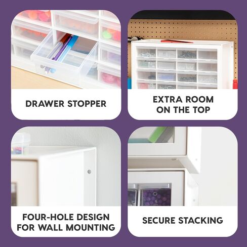 IRIS USA 24 Storage Drawer Organizer, Craft Cabinet Storage, Craft Organizers and Storage Drawer, Art Storage Cabinets, Small Parts, Nuts and Bolts, Tool Organizer Storage, Scrapbook Art Hobby - White in Saudi Arabia