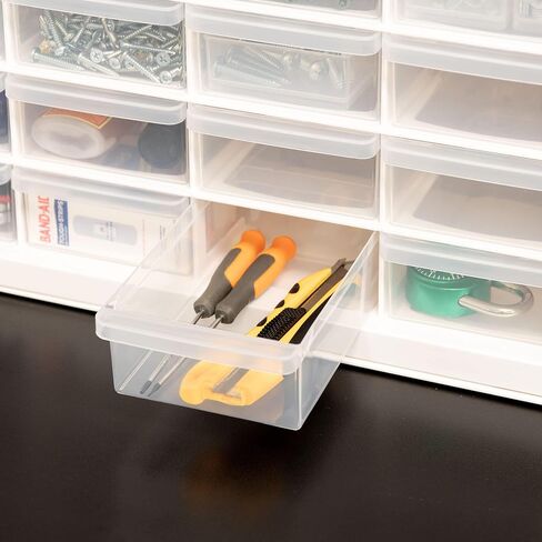 IRIS USA 24 Storage Drawer Organizer, Craft Cabinet Storage, Craft Organizers and Storage Drawer, Art Storage Cabinets, Small Parts, Nuts and Bolts, Tool Organizer Storage, Scrapbook Art Hobby - White in Saudi Arabia