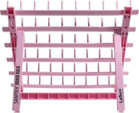 Laflare Braid Rack 60 Spools, PP Braiding Hair Stand, Thread Rack, Sewing Organizer, Quilting, Embroidery - Versatile Extension Holder (Pink) in Kuwait