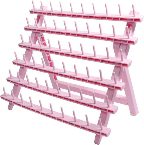 Laflare Braid Rack 60 Spools, PP Braiding Hair Stand, Thread Rack, Sewing Organizer, Quilting, Embroidery - Versatile Extension Holder (Pink) in Kuwait
