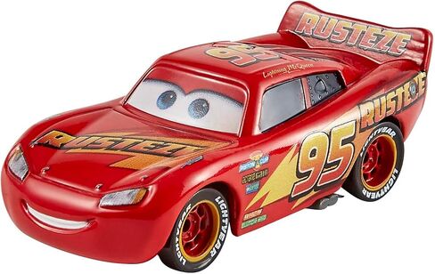 Mattel Disney و Pixar Cars Toys ، الرادياتير Springs 3 عبوات من سيارات وشاحنات لعبة الصب مع Lightning McQueen ، Mater & Sheriff in Saudi Arabia