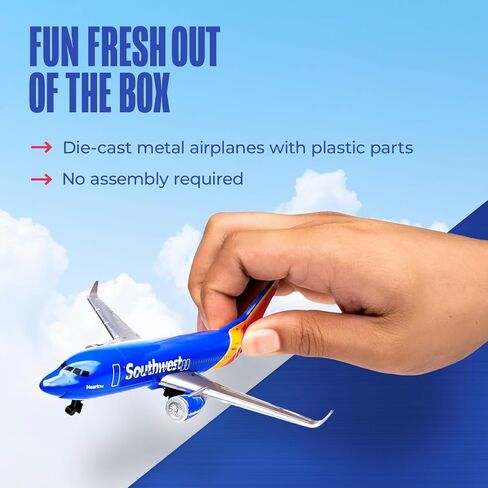 Daron Toy Airplane – Frontier Airlines – Die-Cast Metal Model Airplane Toy with Plastic Parts for Kids Ages 3+ in Kuwait