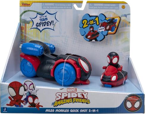 Marvel Spidey and His Amazing Friends 2 n 1 Web Strike Feature Vehicle - Must-Have Toy for All Fans in Saudi Arabia