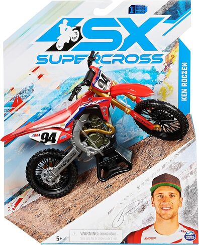 Supercross, Authentic Eli Tomac 1:10 Scale Collector Die-Cast Toy Motorcycle Replica with Display Stand, in Saudi Arabia