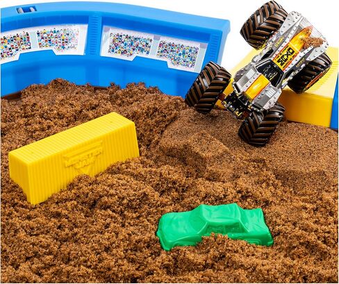 Monster Jam, Monster Dirt Arena 24-inch Playset with 2lbs of Monster Dirt and Exclusive 1:64 Scale Die-Cast Monster Jam Truck in Kuwait