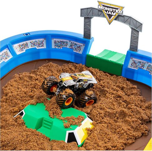 Monster Jam, Monster Dirt Arena 24-inch Playset with 2lbs of Monster Dirt and Exclusive 1:64 Scale Die-Cast Monster Jam Truck in Kuwait