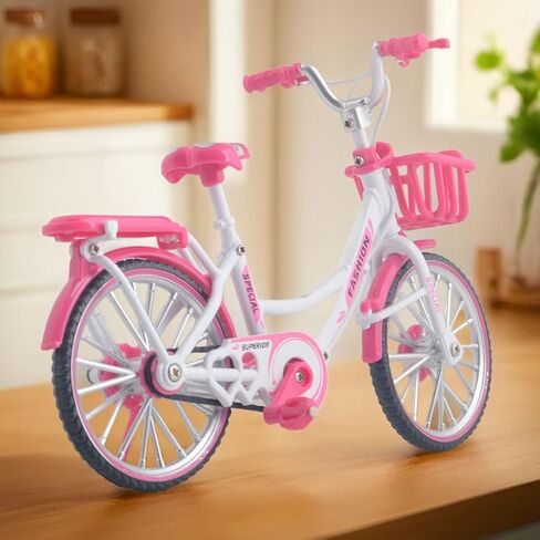 Ailejia Mini Metal Finger Bike Extreme Sports BMX Finger Bicycle Toys Game Set for Kids and Adults, Metal Bike Model Collections Decoration (BMX Black) in Kuwait