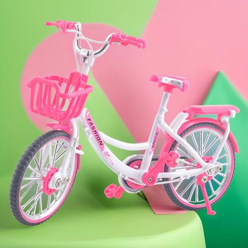 Ailejia Mini Metal Finger Bike Extreme Sports BMX Finger Bicycle Toys Game Set for Kids and Adults, Metal Bike Model Collections Decoration (BMX Black) in Kuwait