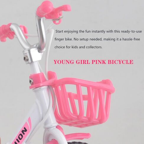 Ailejia Mini Metal Finger Bike Extreme Sports BMX Finger Bicycle Toys Game Set for Kids and Adults, Metal Bike Model Collections Decoration (BMX Black) in Kuwait