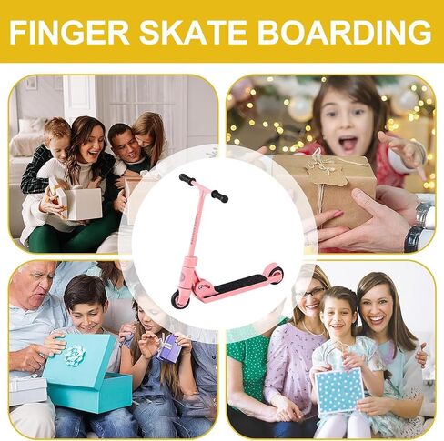 Finger Scooter - 2-Wheeled Scooter - Foldable Finger Scooter BMX with Brake | Finger Board Accessories for Teen | Educational Finger Toys | Non-Slip Fun Finger Skateboards in Saudi Arabia