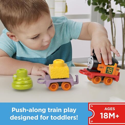 Thomas & Friends Toddler Toy My First Percy Push-Along Train with Stacking Cargo for Kids Ages 18+ Months in Kuwait