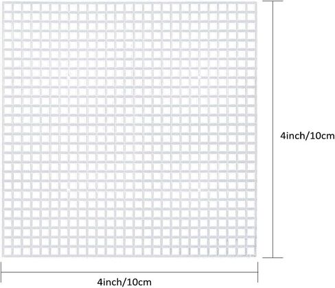 Pllieay 36 Pieces Mesh Plastic Canvas Sheets Kit Including 30 Pieces 6 Shapes 3 Inch Plastic Canvas and 6 Pieces Rectangular Plastic Canvas, Embroidery Tools for Embroidery Plastic Canvas Craft in Kuwait