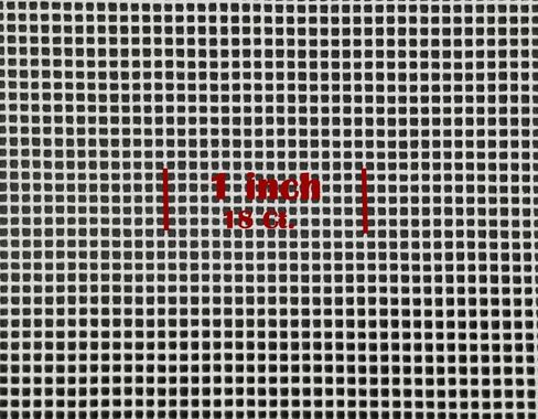 Needlepoint Blank Canvas Twist Interlock Orange-Line 10/13/14/18-Mesh Size 17.5 X 20 inches (13 mesh) in Kuwait