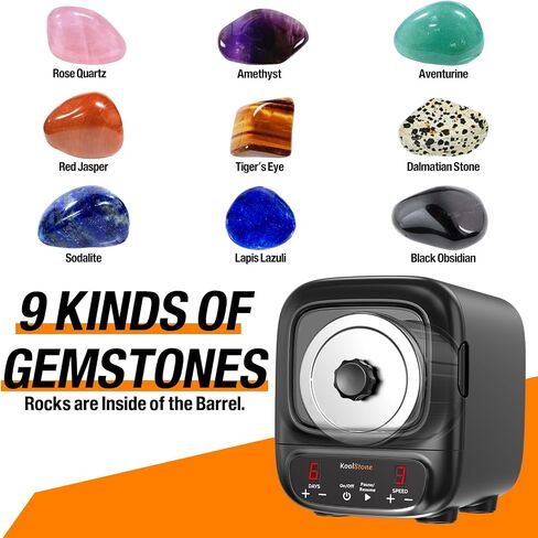 C1 Rock Tumbler Kit, 2.5LB Quiet Rotary Tumbler for Adults & Beginners in Saudi Arabia