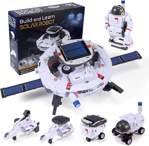 STEM Toys for Kids Ages 8-12, Solar Robot Science Kits Gifts for 8-14 Year Old Teen Boys Girls, 120Pcs Building Experiments for Teenage Ages 9 10 11 13 in Saudi Arabia
