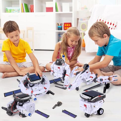 STEM Toys for Kids Ages 8-12, Solar Robot Science Kits Gifts for 8-14 Year Old Teen Boys Girls, 120Pcs Building Experiments for Teenage Ages 9 10 11 13 in Saudi Arabia