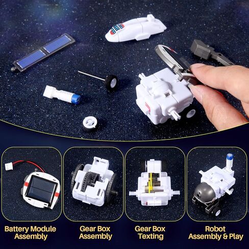 STEM Toys for Kids Ages 8-12, Solar Robot Science Kits Gifts for 8-14 Year Old Teen Boys Girls, 120Pcs Building Experiments for Teenage Ages 9 10 11 13 in Saudi Arabia