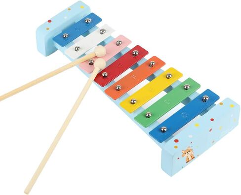 Kids Musical Instruments Sets, 12pcs Wooden Percussion Instruments Toys Tambourine Xylophone for Kids Playing Preschool Education, Early Learning Musical Toys for Boys Girls Gift (Pink) in Saudi Arabia