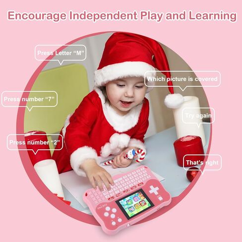 Kids Tablet/Baby Learning Pad with 102 Activities/Toddler Tablet with ABC/Words/Music/Math Interactive Educational Electronic Toys Gifts Handheld Game for Preschool Boys Girls Ages 3-12 in Saudi Arabia