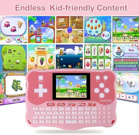 Kids Tablet/Baby Learning Pad with 102 Activities/Toddler Tablet with ABC/Words/Music/Math Interactive Educational Electronic Toys Gifts Handheld Game for Preschool Boys Girls Ages 3-12 in Saudi Arabia