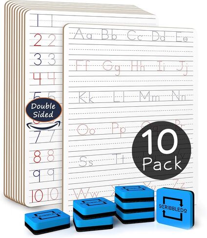Scribbledo Alphabet Tracing Whiteboard, Dry Erase Lapboard 9x12 in Kuwait