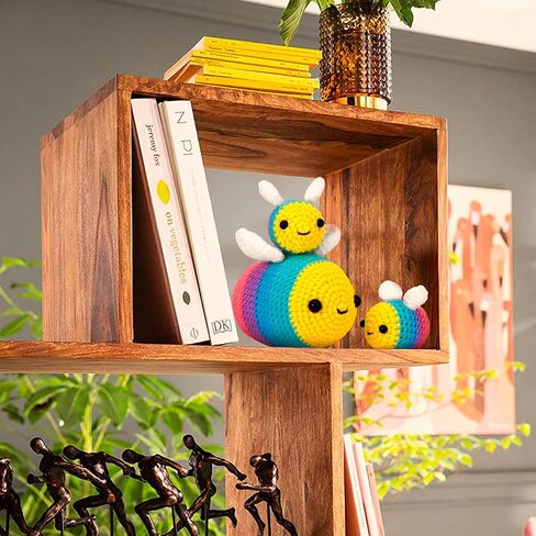 Crochetta Crochet Kit for Beginners - Starter Kit with Video Tutorials for Adults & Kids, Knitting Kit with 3 Bee Family (40%+ Yarn) in Kuwait