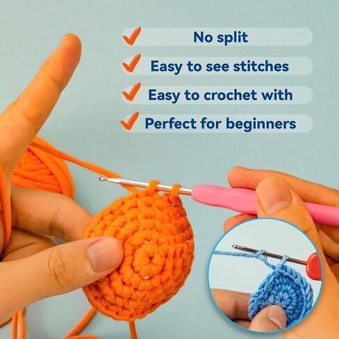 Beginner Crochet Kit, Crochet Kits for Kids and Adults, 3PCS Crochet Animal Kit for Beginners Include Videos Tutorials, Yarn, Eyes, Stuffing, Crochet Hook - Boys and Girls Birthdays Gift in Saudi Arabia