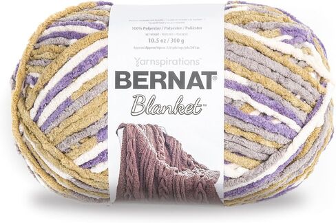 Bernat Blanket Vintage White Yarn - 2 Pack of 300g/10.5oz - Polyester - 6 Super Bulky - 220 Yards - Knitting/Crochet in Saudi Arabia