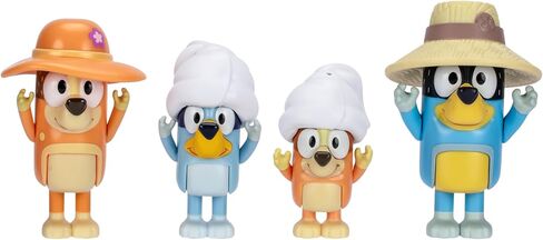 Bluey Figure 4-Pack Wedding Time, Re-Enact Uncle Rad and Frisky's Wedding Day and Bingo Flower Girl Figures in Kuwait