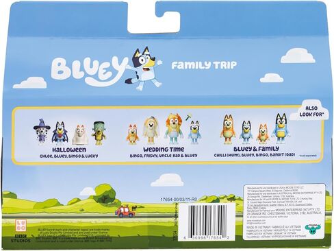 Bluey Figure 4-Pack Wedding Time, Re-Enact Uncle Rad and Frisky's Wedding Day and Bingo Flower Girl Figures in Kuwait