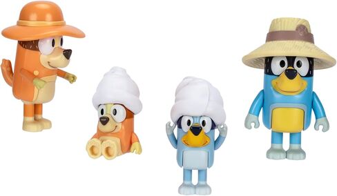 Bluey Figure 4-Pack Wedding Time, Re-Enact Uncle Rad and Frisky's Wedding Day and Bingo Flower Girl Figures in Kuwait