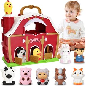 BOLZRA Safari Animals Figures Toys, Realistic Jumbo Wild Zoo Animals Figurines Plastic African Jungle Animals Playset for Kids Toddlers, 14 Piece Gift Set
