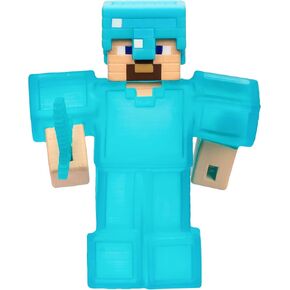 Heroes of Goo Jit Zu Minecraft Stretchy Characters, Creeper, Super Crunchy Goo Filling with Hidden Gunpowder Piece Inside, Stretch Him Up to 3 Times His Size - Sensory Toys