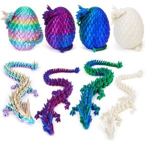 4 مساءً بيض التنين المطبوع ثلاثي الأبعاد مع التنين من الداخل ، بيض عيد الفصح المصغرة المليئة بالملفات الكريستالية تململ ألعاب تململ ، مجموعة سلة عيد الفصح ، القطع الأسطورية الغامضة ، مجموعة الحيوانات المطبوعة ثلاثية الأبعاد. in Kuwait