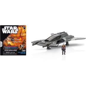 Star Wars Micro Galaxy Squadron Pirate Snub Fighter Mystery Bundle - 5-Inch and 2.5-Inch Vehicles with Accessories (Amazon Exclusive)