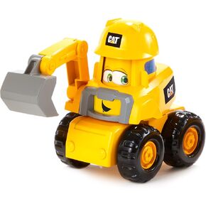 CAT Construction Toys, Junior Crew Construction Pals Front Loader Educational Preschool Vehicle with Kid Vroom Sounds and Animated face. for Ages 2+