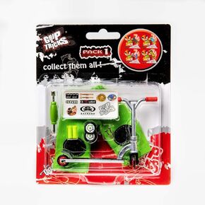 Grip and Tricks Orange Finger Scooter Pack 1 with 2 Extra Wheels 3 Tools for Freestyle Finger Scooter and Accessories for Mini Fingerboards – Finger Toy 10 Pieces from 6 Years