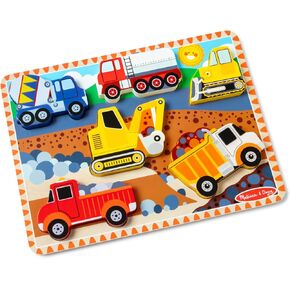 Melissa & Doug Farm Wooden Chunky Puzzle (8 pcs) - FSC Certified