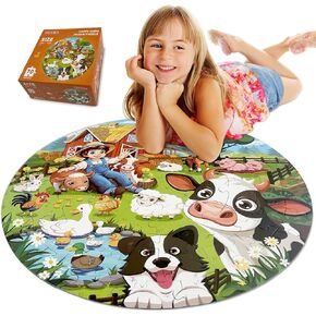 Puzzles for Kids Ages 4-6, Kids Puzzles with Solar System Planets, 70 Piece Round Large Floor Puzzles for Kids Ages 3 4 5 6 7 8, Educational Toy Gift Jigsaw Puzzles for 5 Year Old Boys Girls