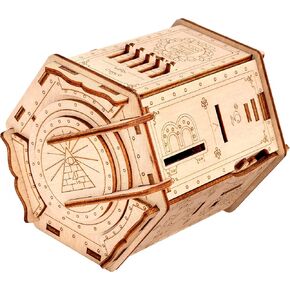 ESC WELT QUEST PYRAMID BOX - غرفة الهروب في مربع - لغز دعابة في الدماغ للبالغين والمراهقين - صندوق ألغاز مع مقصورة خفية - لغز ثلاثي الأبعاد للبالغين - لغز خشبي لألعاب الأسرة