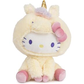 GUND Sanrio Hello Kitty Unicorn Plush Toy, Premium Stuffed Animal for Ages 1 and Up, Yellow, 6"